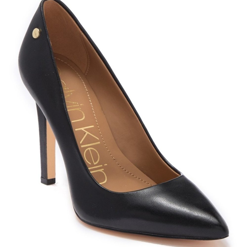 Calvin Klein Brady Leather Pointed Heel
